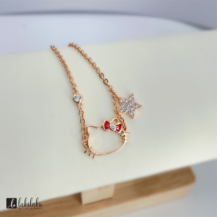 Picture of [925純銀]燦若繁星系列~ Hello Kitty 金星閃耀手鏈